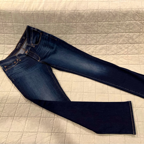 NEW Lucky Brand Jeans Midrise Ankle Straight Jean Dark Wash Size 2/26 - Picture 2 of 3